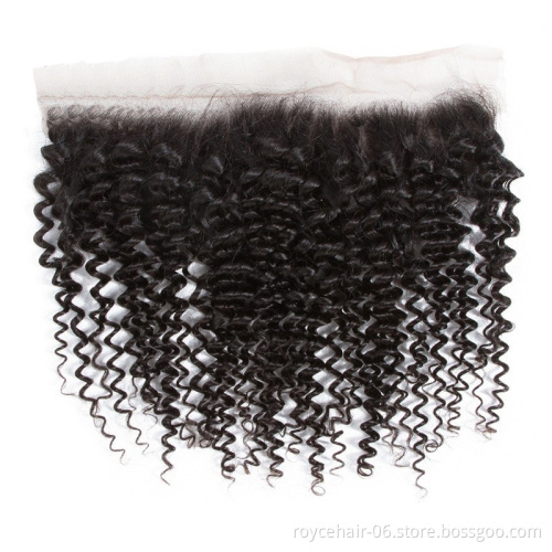 Reliable Quality 9A 10A 11A  Brazilian Virgin Human Hair Bundles And Pre Plucked Lace Frontal Closure 13x4 With Baby Hair